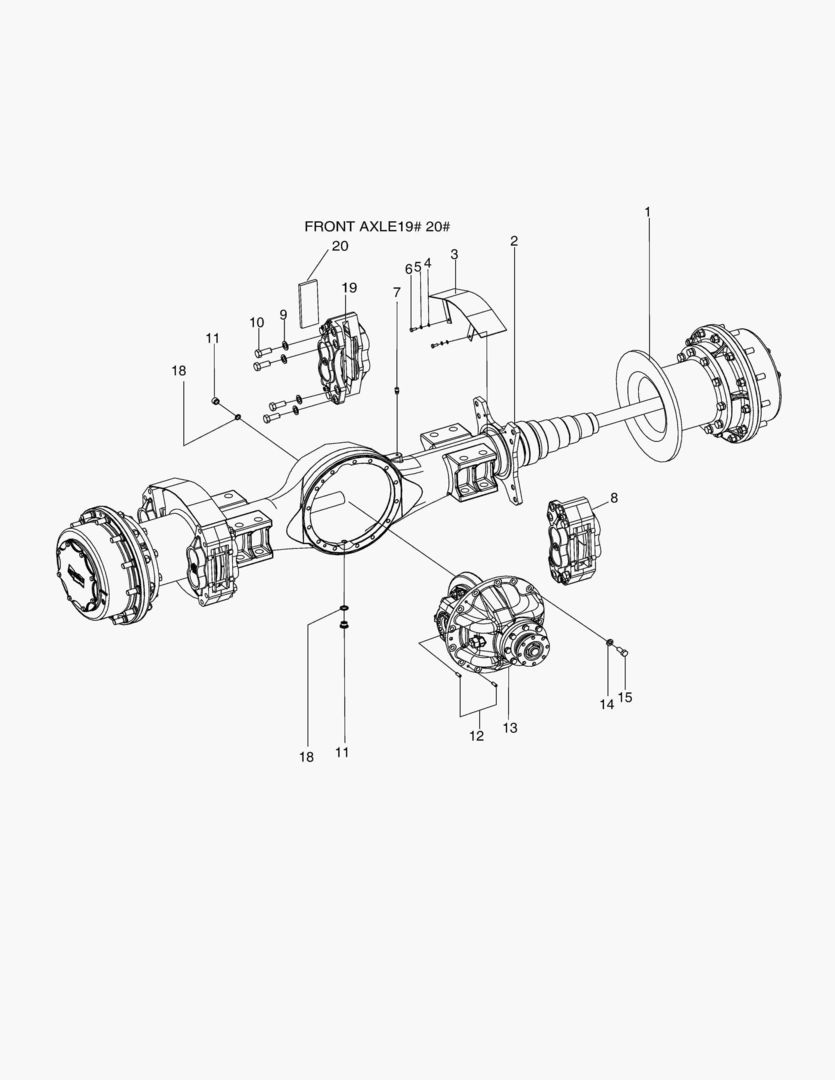 3410 AXLE ASS`Y - FRONT AND REAR AXLE(DISD) купить в СПб