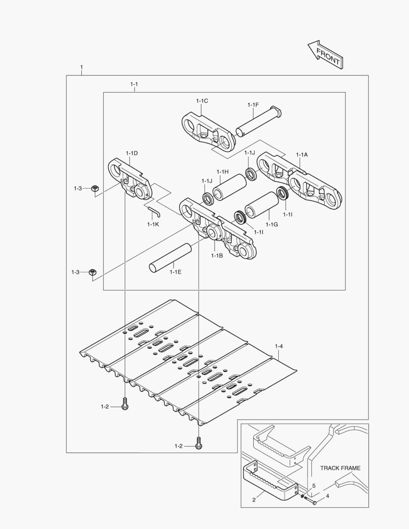 6281 TRACK SHOE ASS`Y - 700G [40089~] купить в СПб