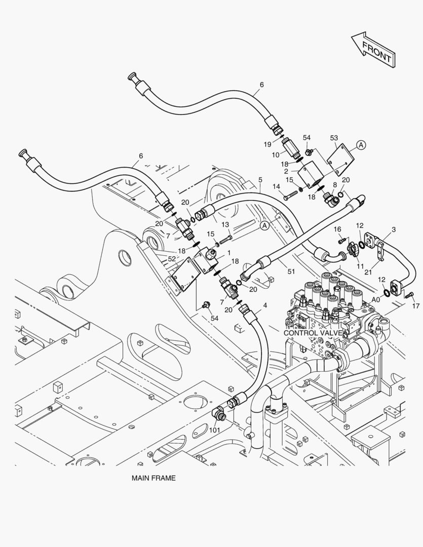 6390 MAIN PIPING - ONE WAY [5001~7133] купить в СПб