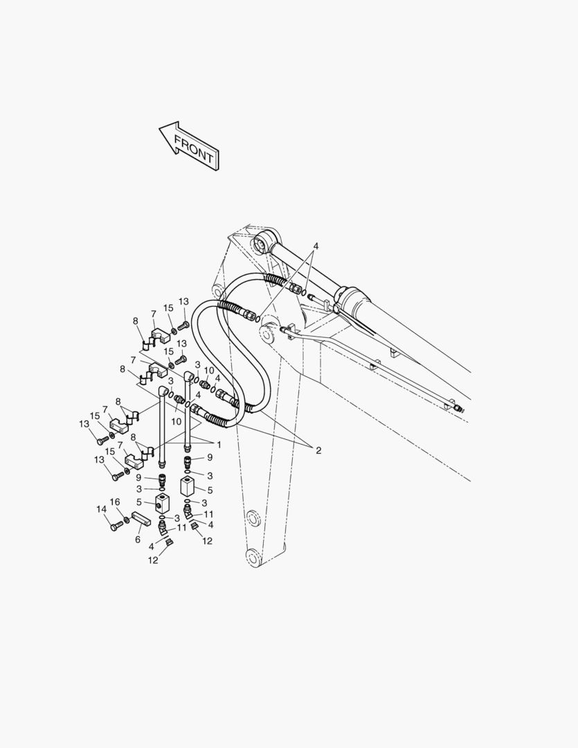 6501 ARM PIPING-ARM 3.5m(ONE & TWO WAY) [1330~]