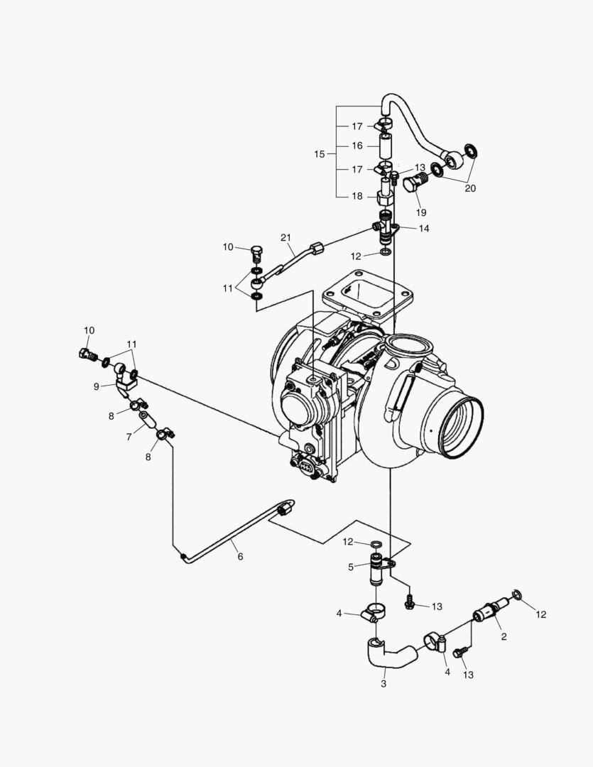 027 TURBO CHARGER COOLANT PIPE купить в СПб