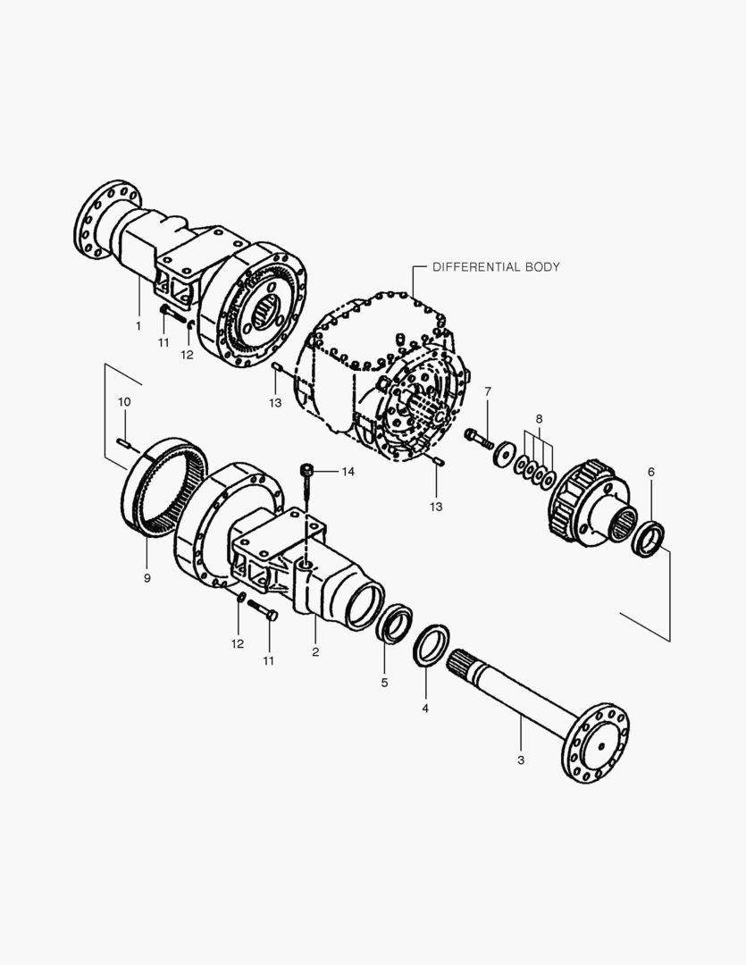 3230 FRONT AXLE ASS`Y [1001~1020] купить в СПб