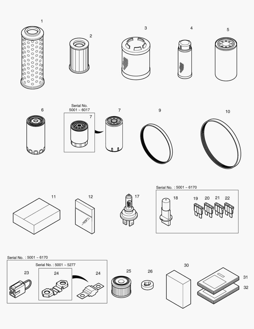 5110 SPARE PARTS