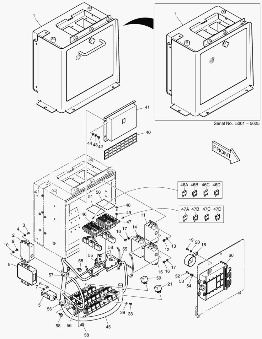 1410 ELECTRIC BOX - FNR LEVER [5001~5103] купить в СПб