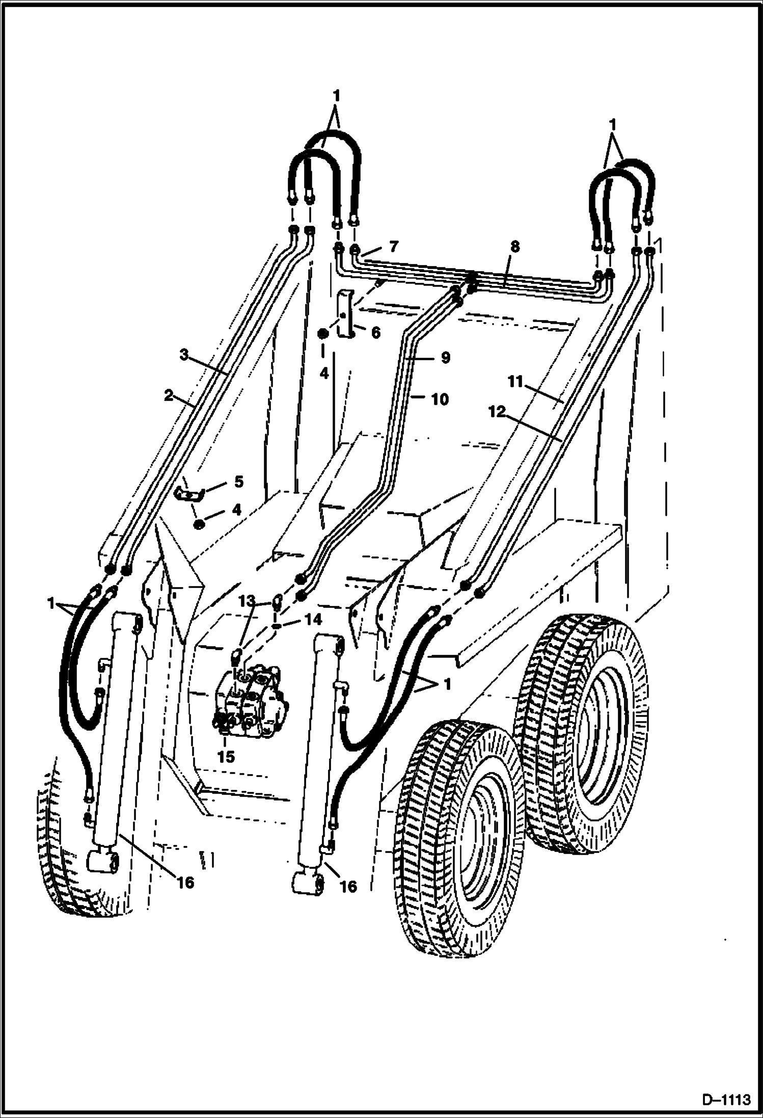 СХЕМА ЦИЛИНДРА НАКЛОНА С HUSCO КЛАПАНОМ - СЕРИЙНЫЙ НОМЕР 4953-B-3130 И НИЖЕ И B-3141 ЧЕРЕЗ B-3160 купить в СПб