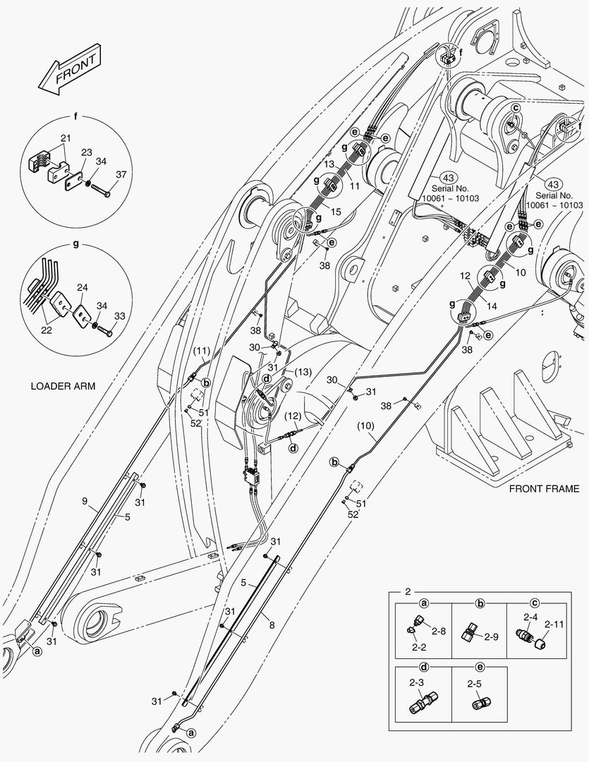 5980 LUBRICATION PIPING - LONG BOOM(1) [10061~] купить в СПб
