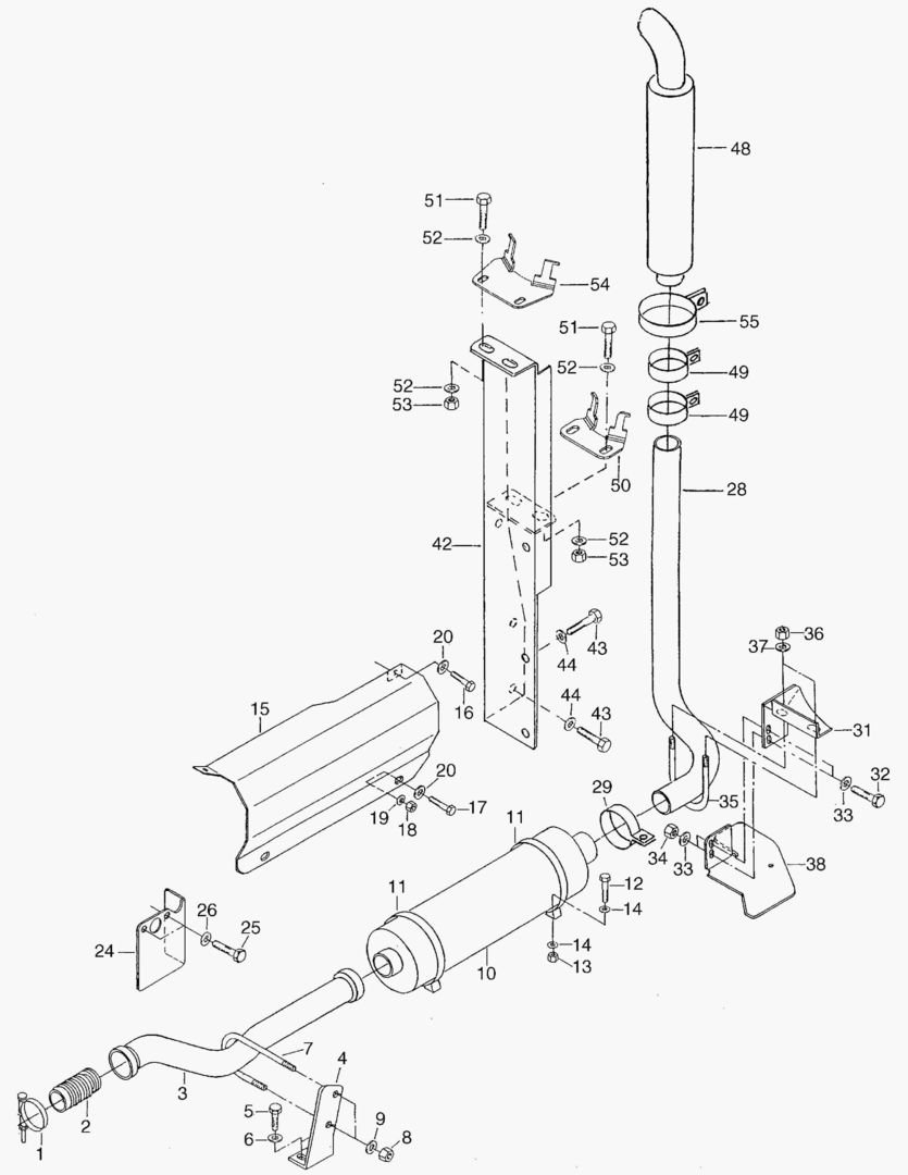 G015-3 EXHAUST SYSTEM [410243~] купить в СПб