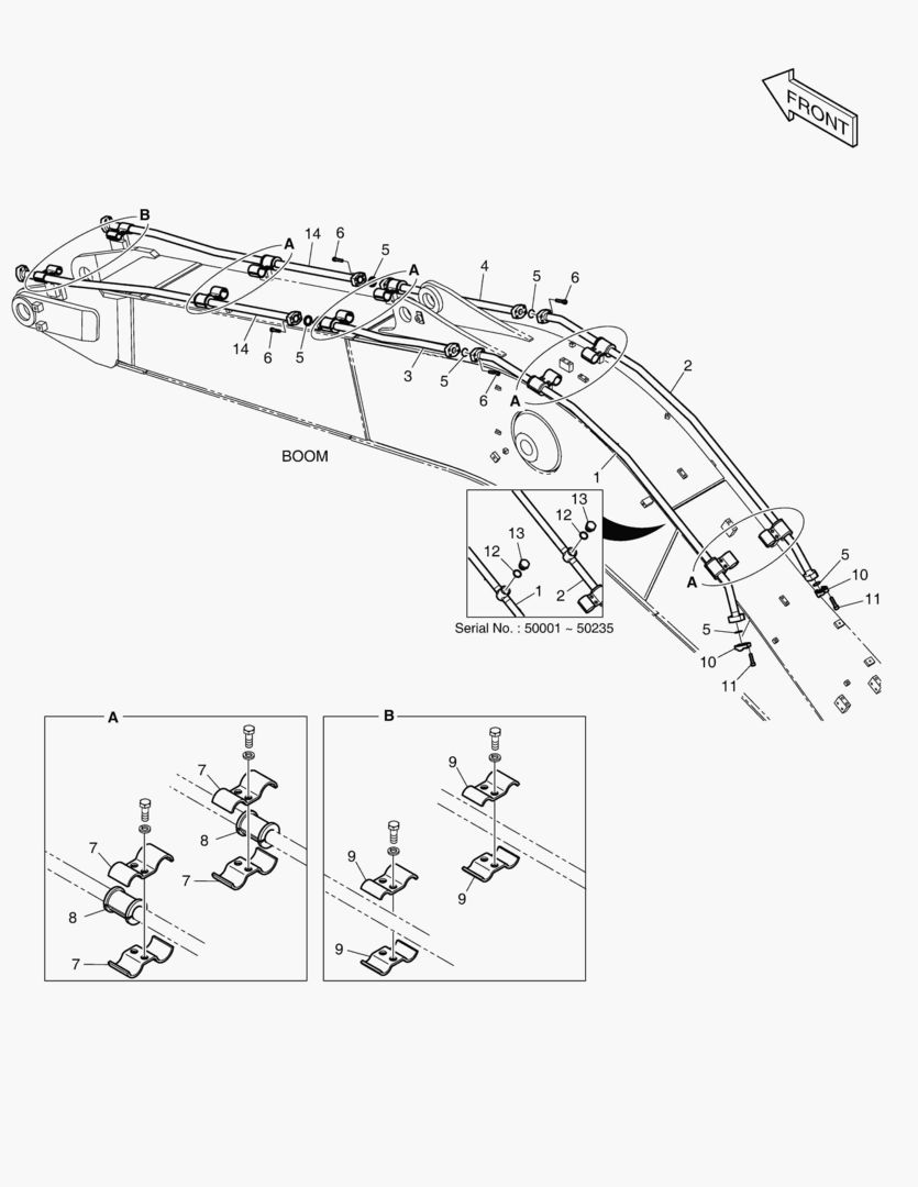 6130 BOOM PIPING - BOOM 5.7m(ONE & TWO WAY) купить в СПб