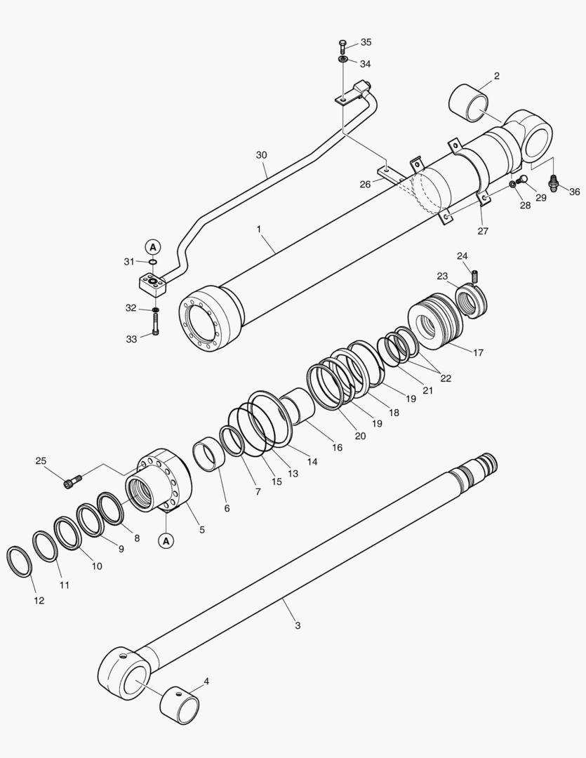 4420 BOOM CYLINDER - L.H.(LOCK VALVE) [5001~8191] купить в СПб