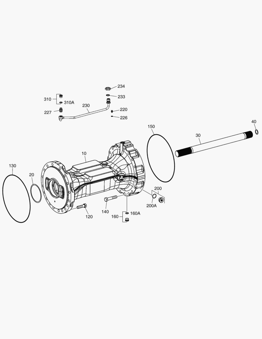 3372 AXLE CASING-REAR AXLE [10382~] купить в СПб