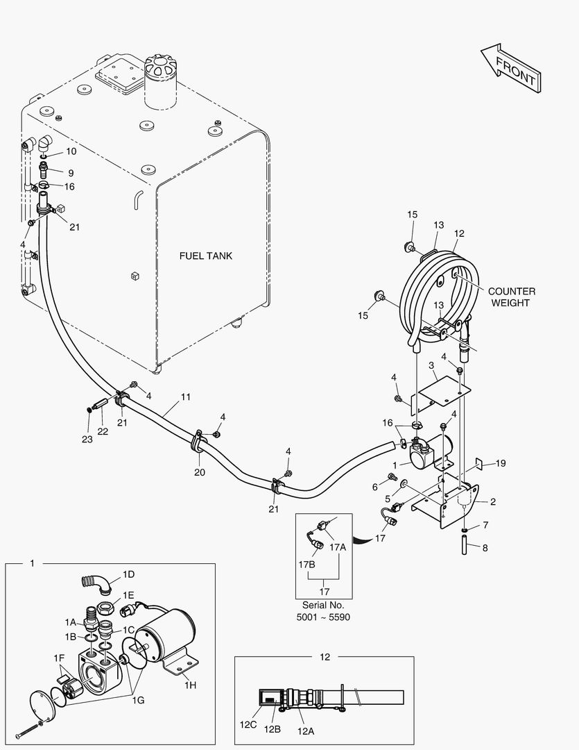 6100 FUEL FILLER PUMP [5001~5598] купить в СПб