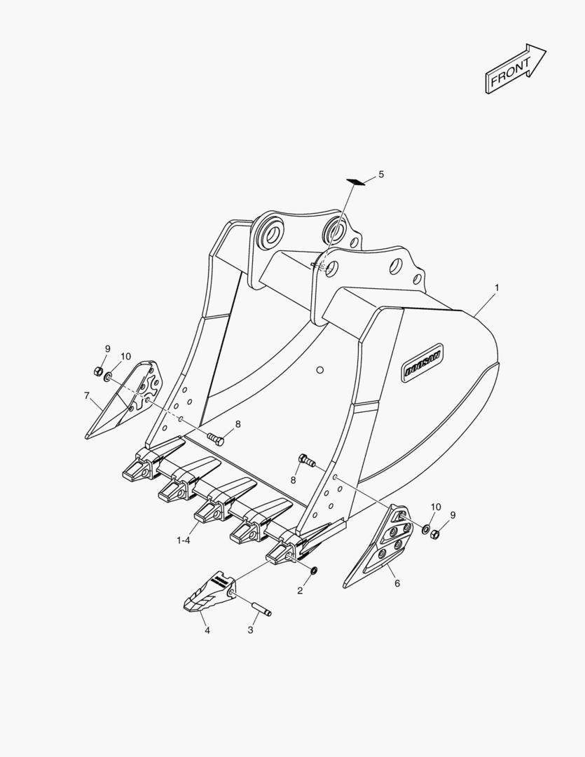 6750 BUCKET ASSВґY - 0.92mВі - H CLASS