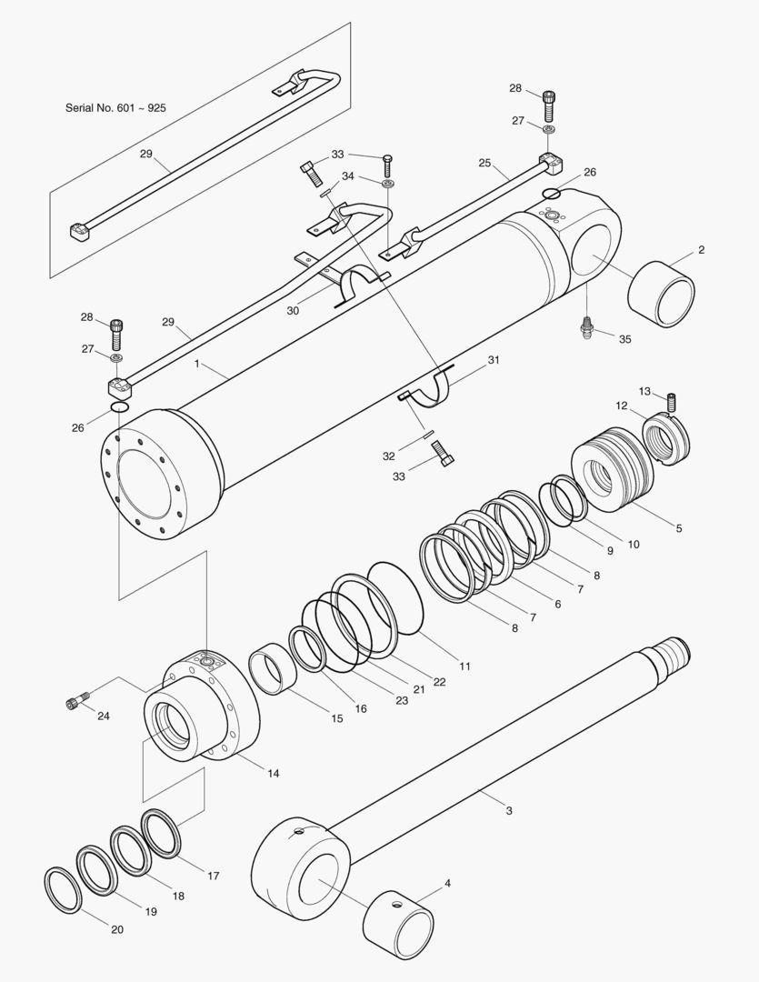 4421 BOOM CYLINDER-L.H. [601~] купить в СПб