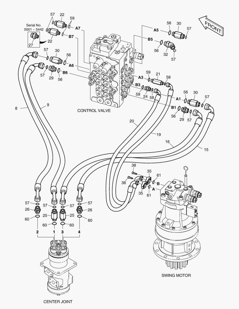 1271 MAIN PIPING(3) - SWING & TRAVEL [5227~] купить в СПб
