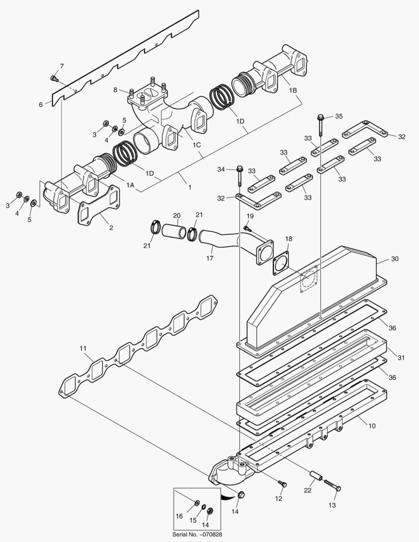 230 INTAKE & EXHAUST MANIFOLD