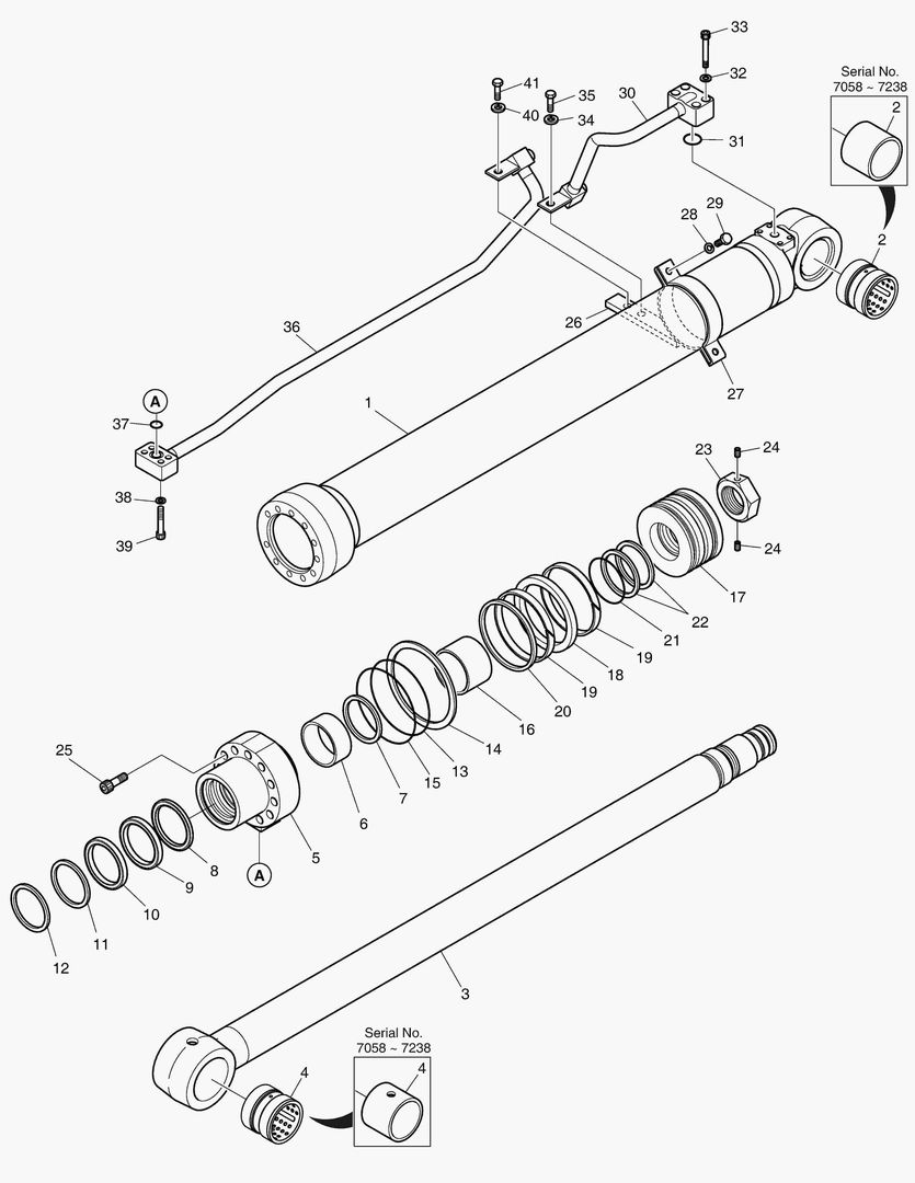 4341 BOOM CYLINDER - L.H (ARTI BOOM) [7058~] купить в СПб