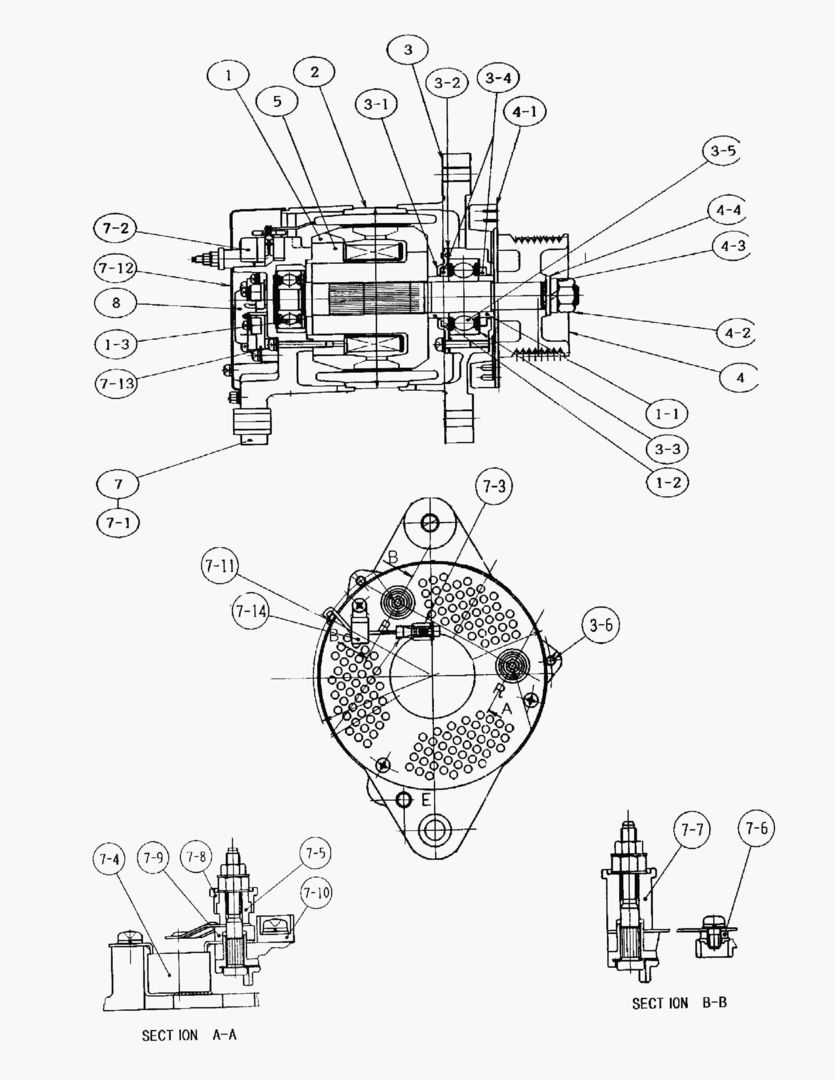 1675 ALTERNATOR [1001~1305] купить в СПб