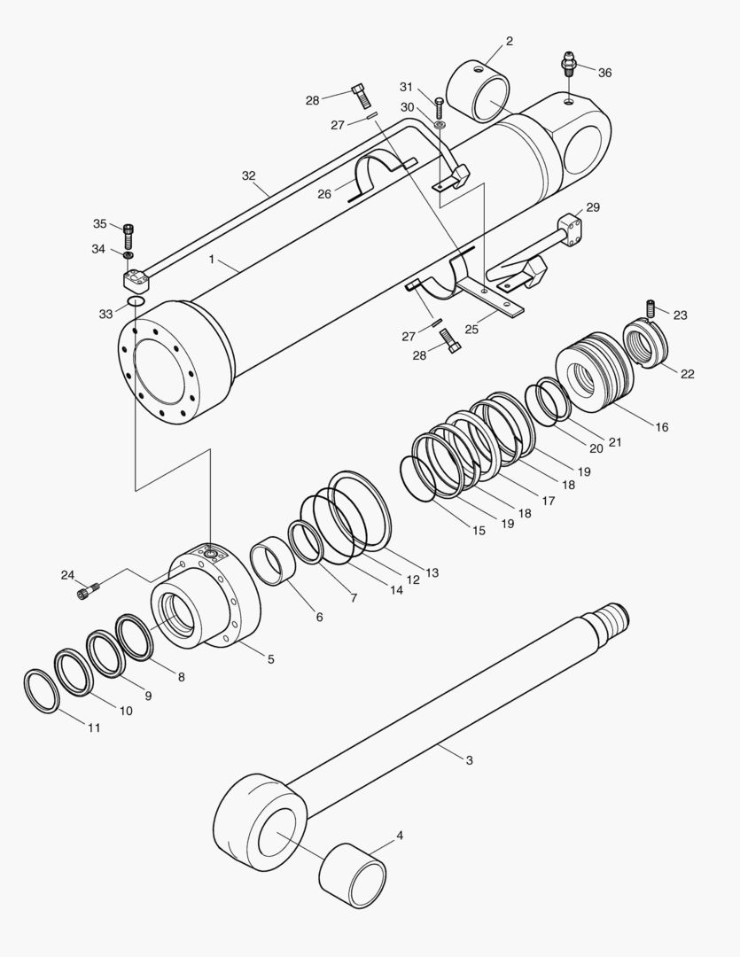 4340 BOOM CYLINDER(L.H.)-LOCK VALVE [736~] купить в СПб
