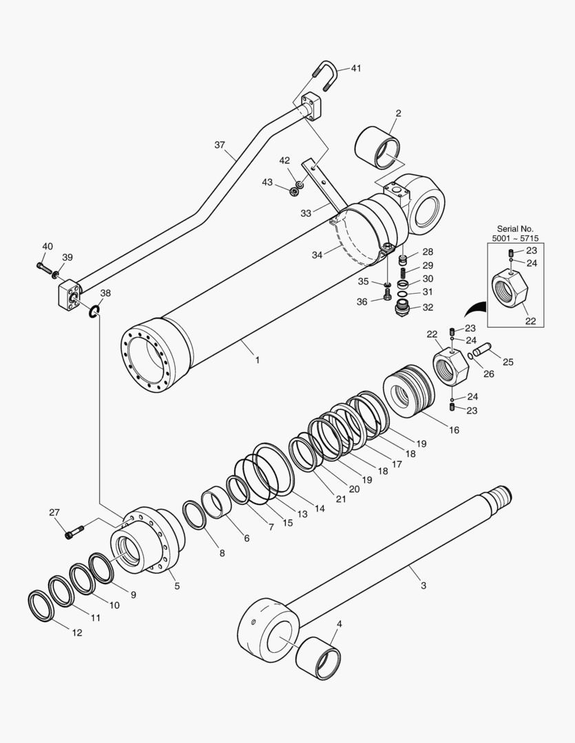 4260 ARM CYLINDER - HEAVY DUTY [5001~5915] купить в СПб