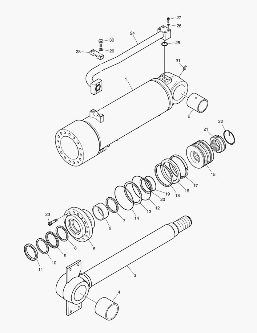 3540 BUCKET CYLINDER [10001~11185] купить в СПб