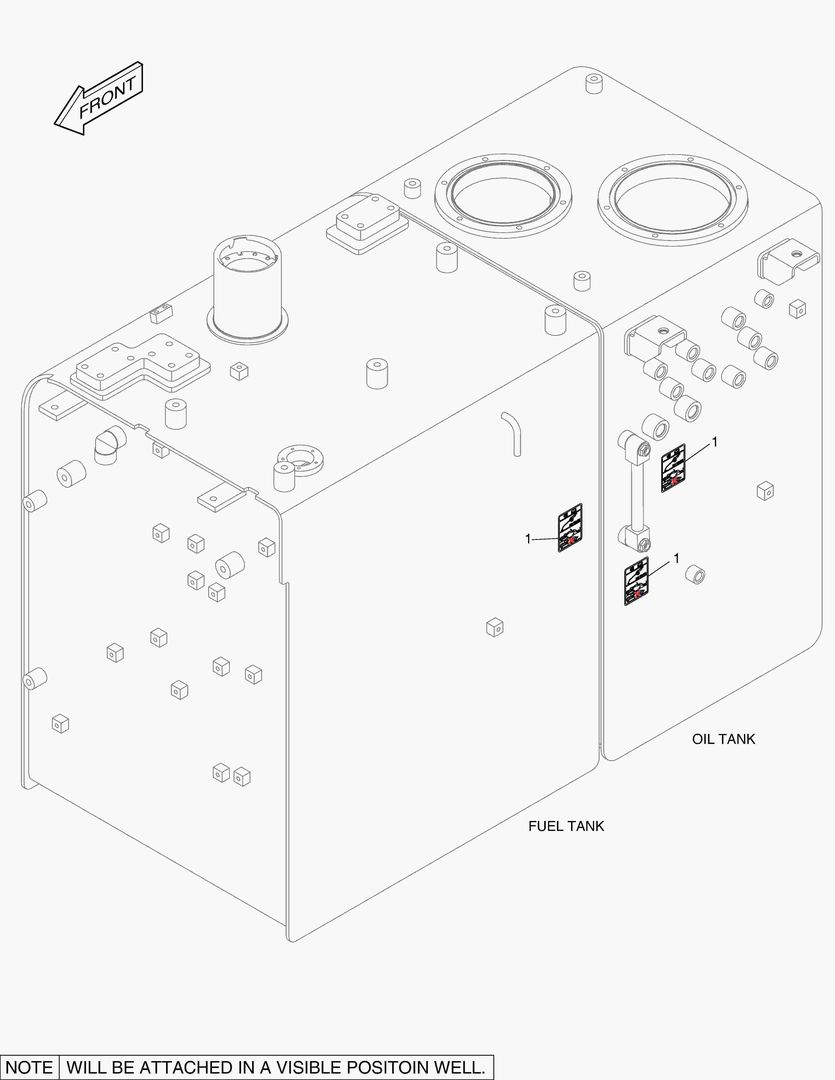 5440 DECAL - OIL CHECK (STANDARD TEMPERATURE)