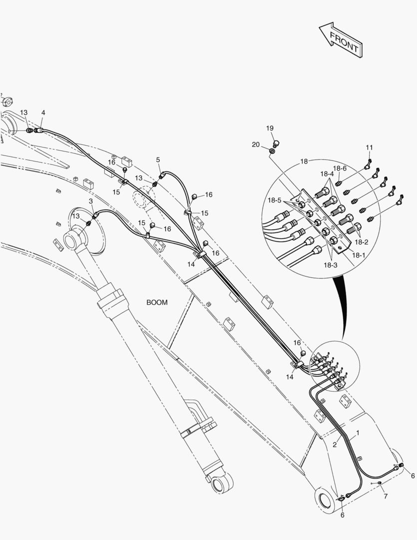 3141 LUBRICATION PIPING - BOOM [5391~]