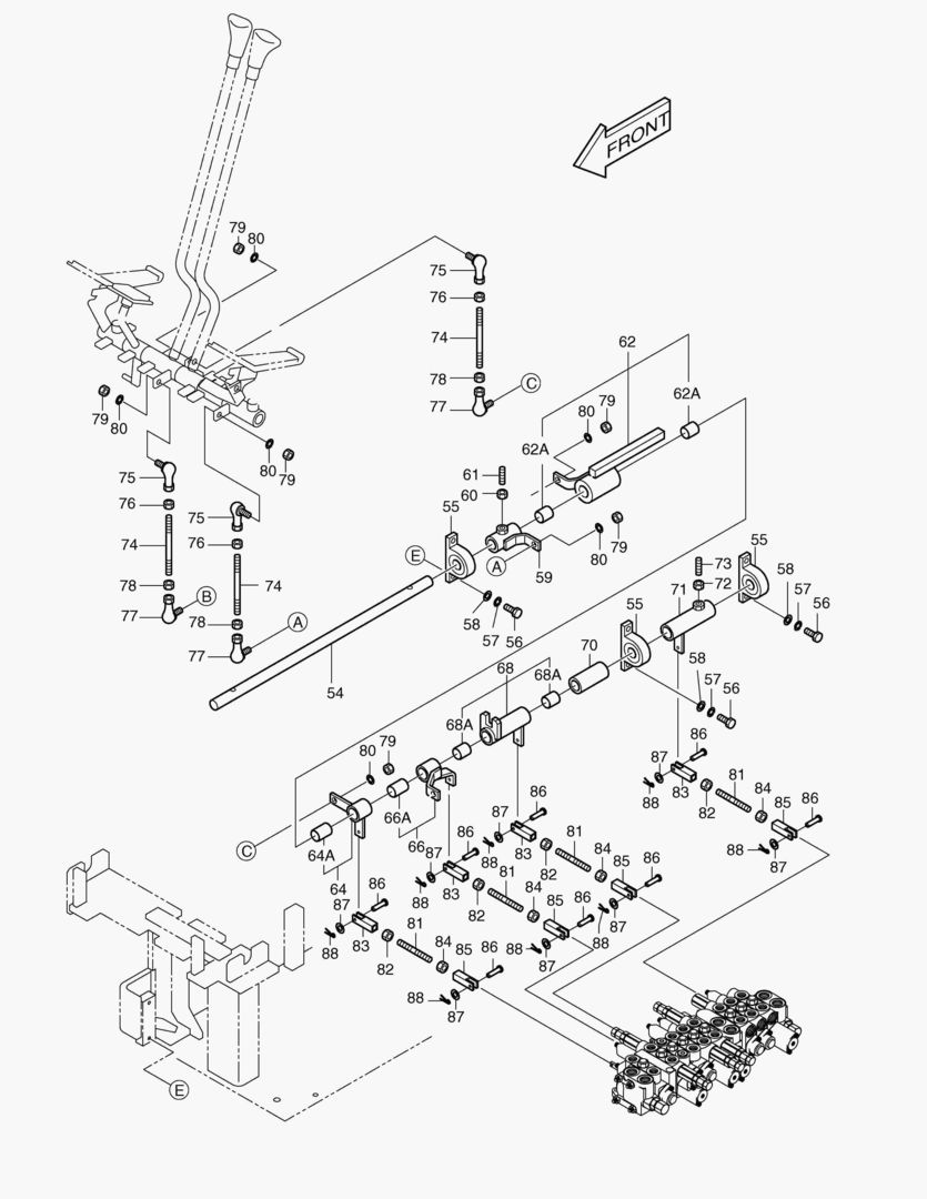 1151 CONTROL LEVER(2) [321~] купить в СПб