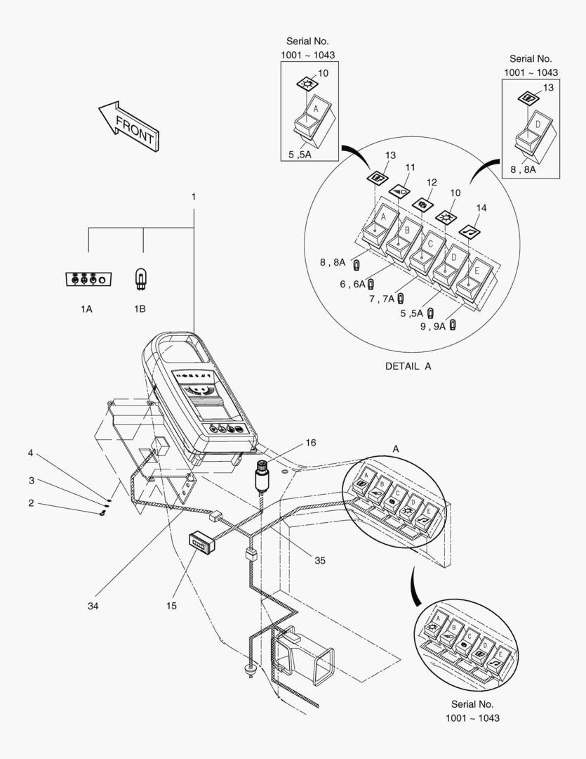 1770 ELECTRIC PARTS(1)-GAUGE & SWITCH PANEL купить в СПб