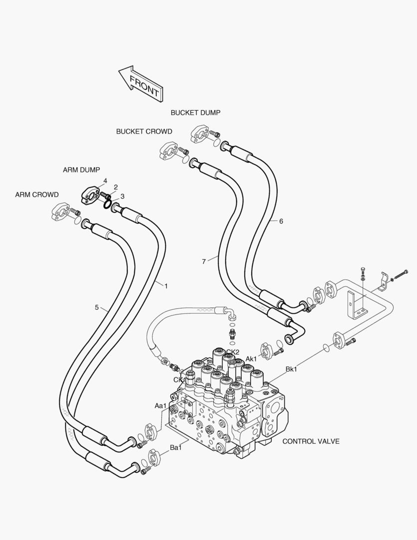6200 MAIN & PILOT PIPING-FOR STD. FRONT