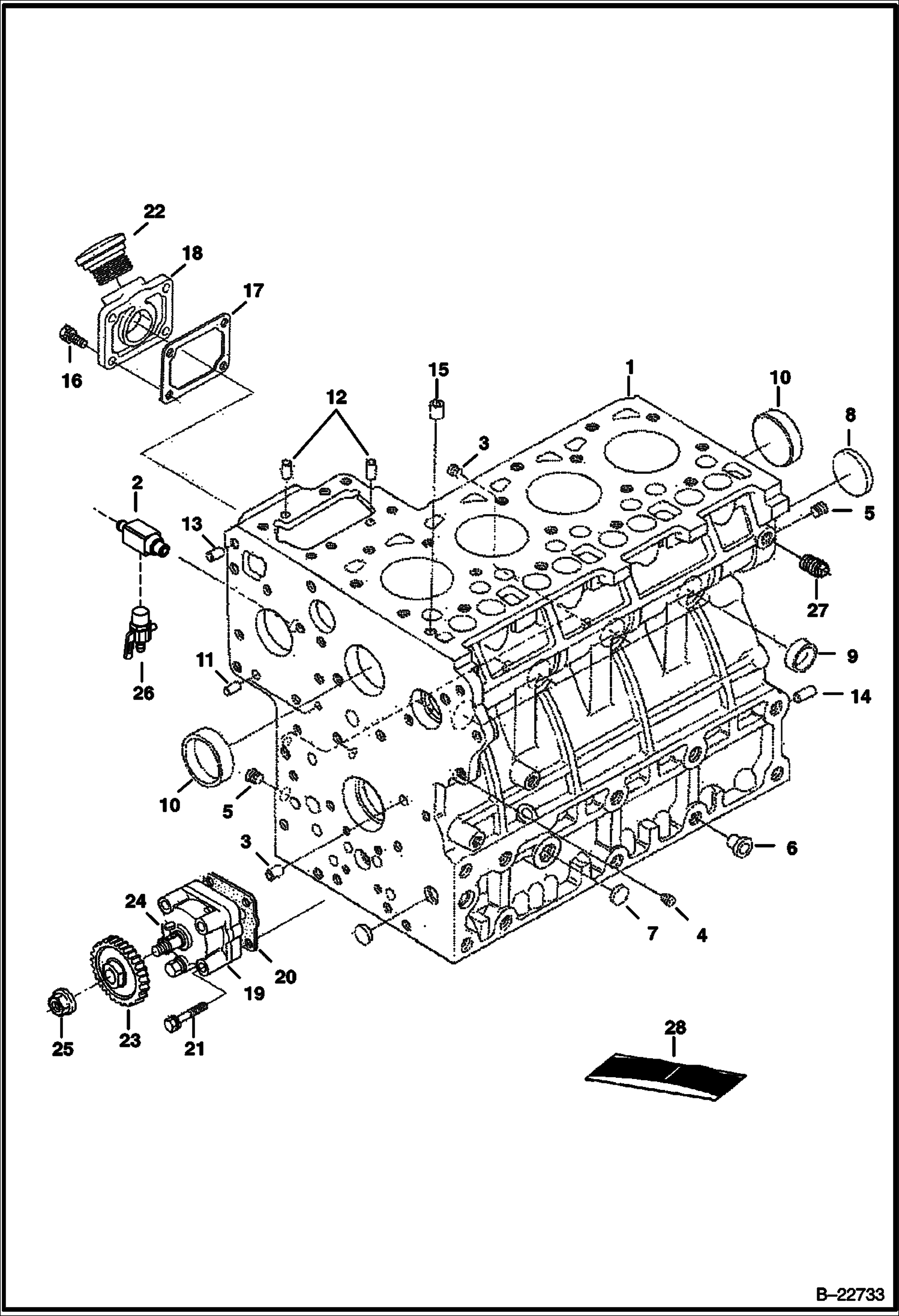 КРИВОШИПНАЯ КОРОБКА (KUBOTA - V2003-M-DI-T)