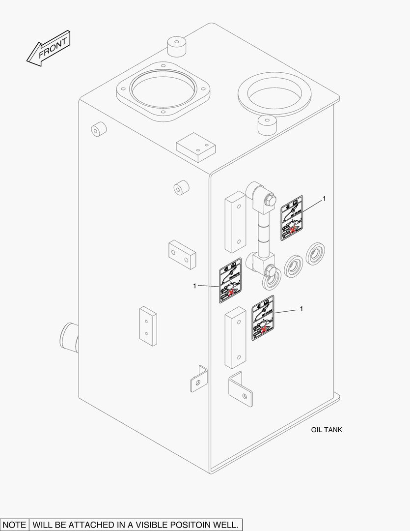 5240 DECAL - OIL CHECK (HIGH TEMPERATURE) купить в СПб