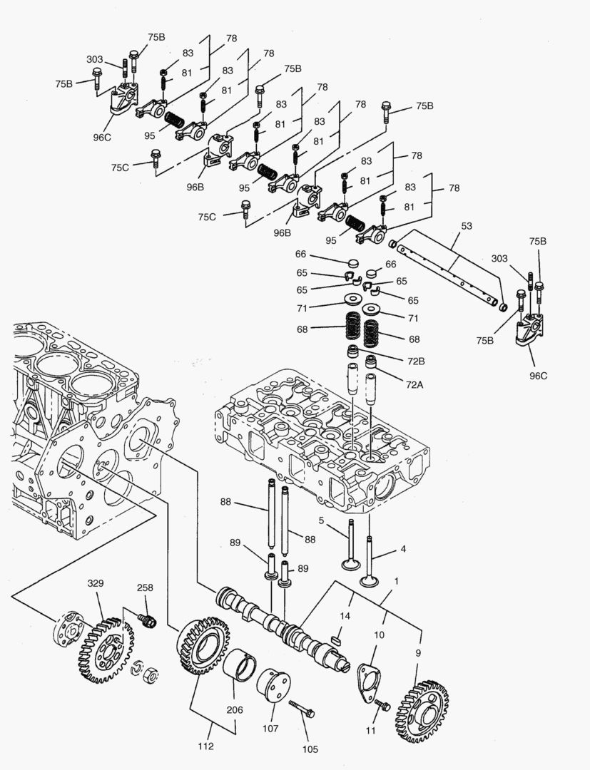 155 CAMSHAFT AND VALVE [20576~]