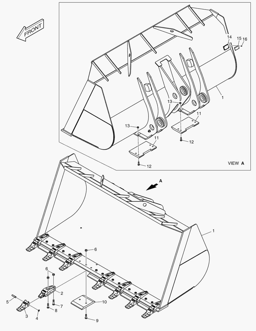 5490 BUCKET - 5.7гЋҐ TOOTH(SEGMENT EDGE) купить в СПб