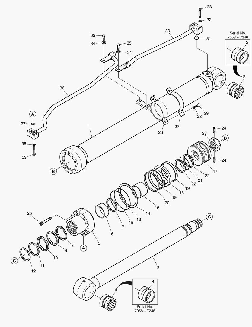 4221 BOOM CYLINDER - L.H [7058~] купить в СПб