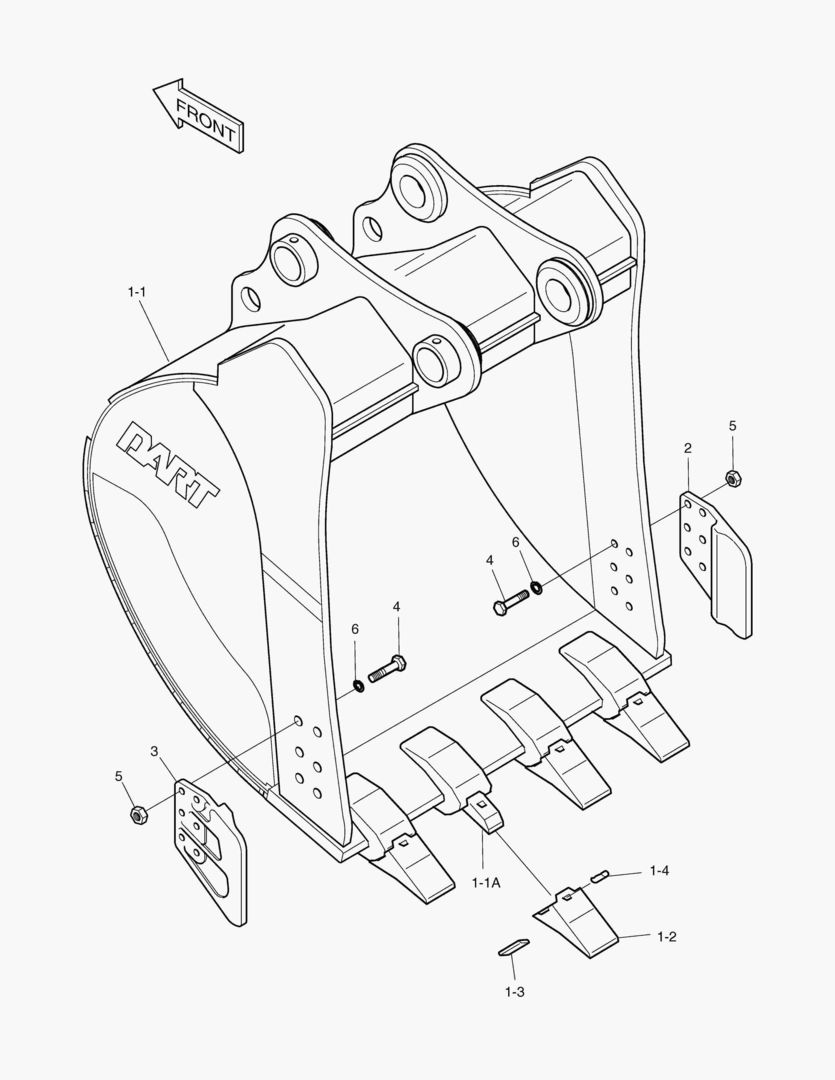 6380 BUCKET-1.09гЋҐ(42`)-VERTICAL PIN купить в СПб