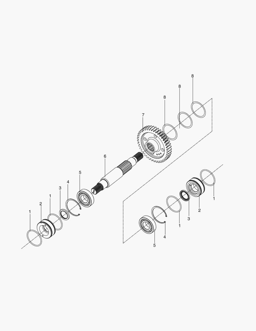 5880 TRANSMISSION - OUT-SHAFT ASS`Y [10325~] купить в СПб