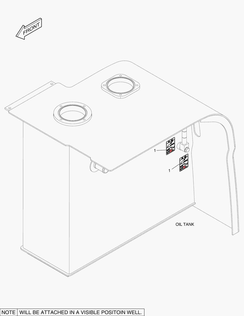 5240 DECAL - OIL CHECK (LOW TEMPERATURE)