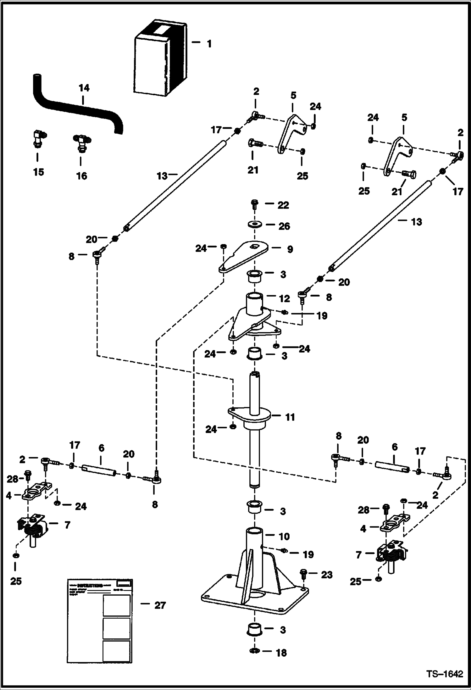 КОМПЛЕКТ РУЛЕВОГО МЕХАНИЗМА (PEDESTAL) (СЕРИЙНЫЙ НОМЕР 5141 14999, 5142 12999 И НИЖЕ) купить в СПб