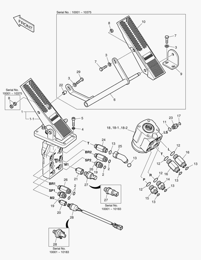 1200 BRAKE PEDAL VALVE & STEER UNIT купить в СПб