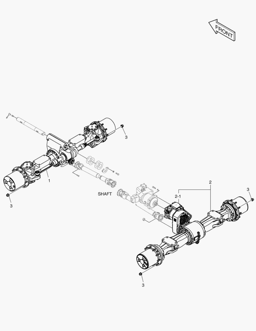 7440 POWER TRAIN - AXLE(WIDE) [1082~] купить в СПб