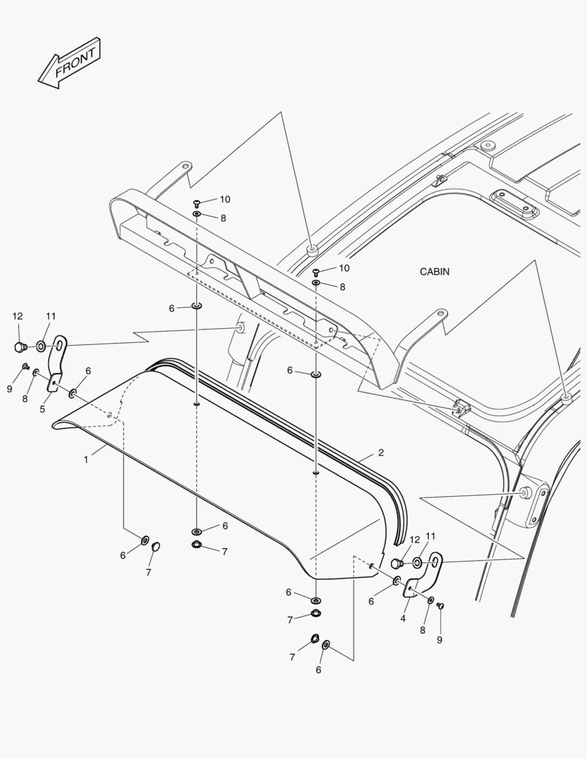 6500 RAIN SHIELD & LAMP MOUNTING купить в СПб