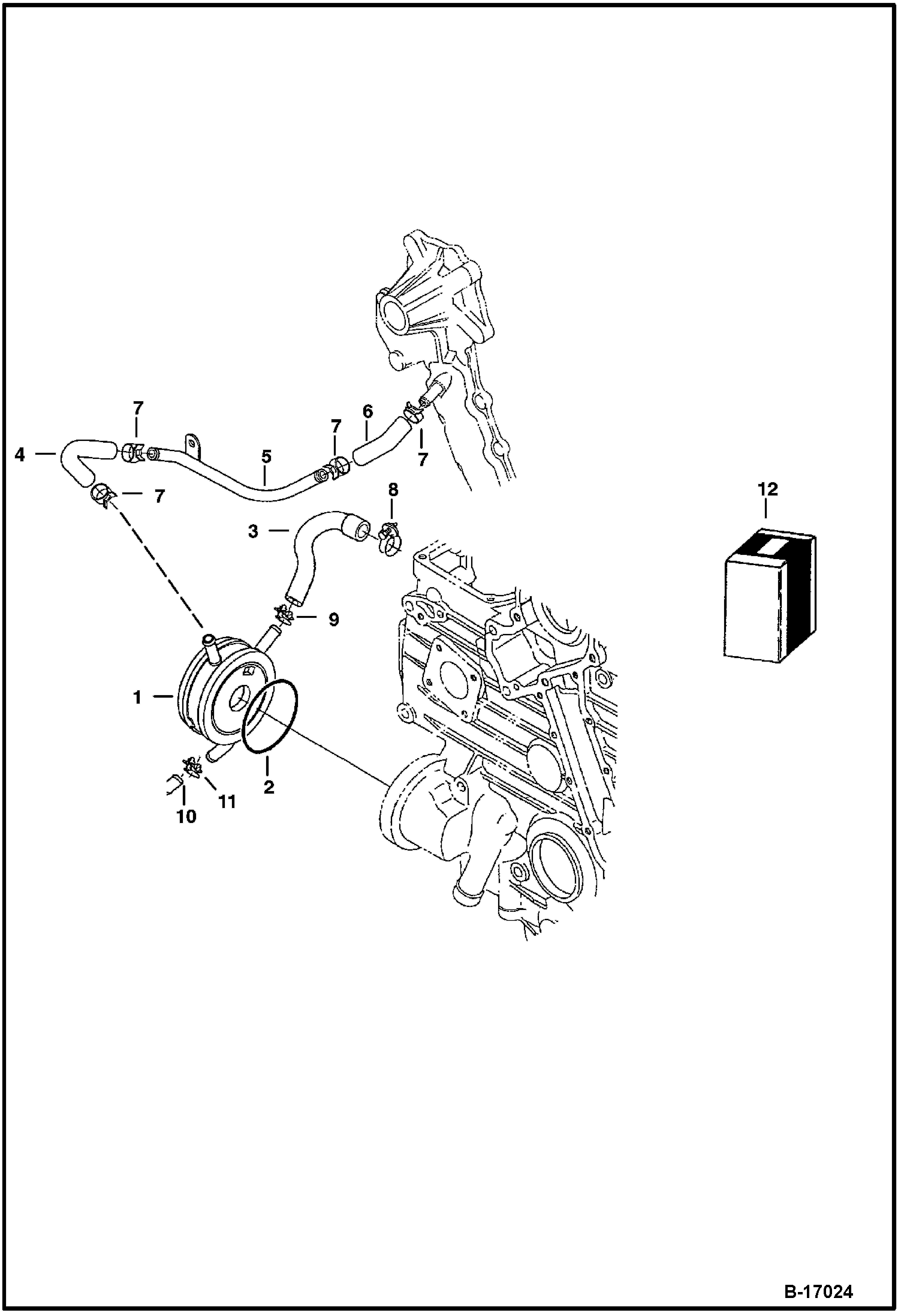 МАСЛЯНЫЙ РАДИАТОР (KUBOTA - V2003T) (СЕРИЙНЫЙ НОМЕР 2333 И ВЫШЕ И 2332 И ВЫШЕ) купить в СПб