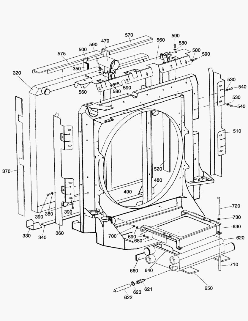 G040-8 RADIATOR SHELL AS [810109~]
