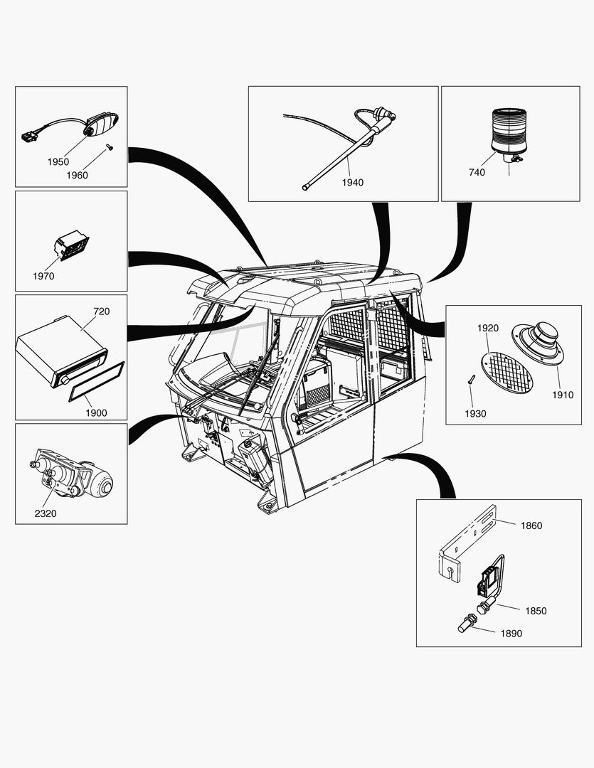 G305-220 EL. COMPONENTS CABIN