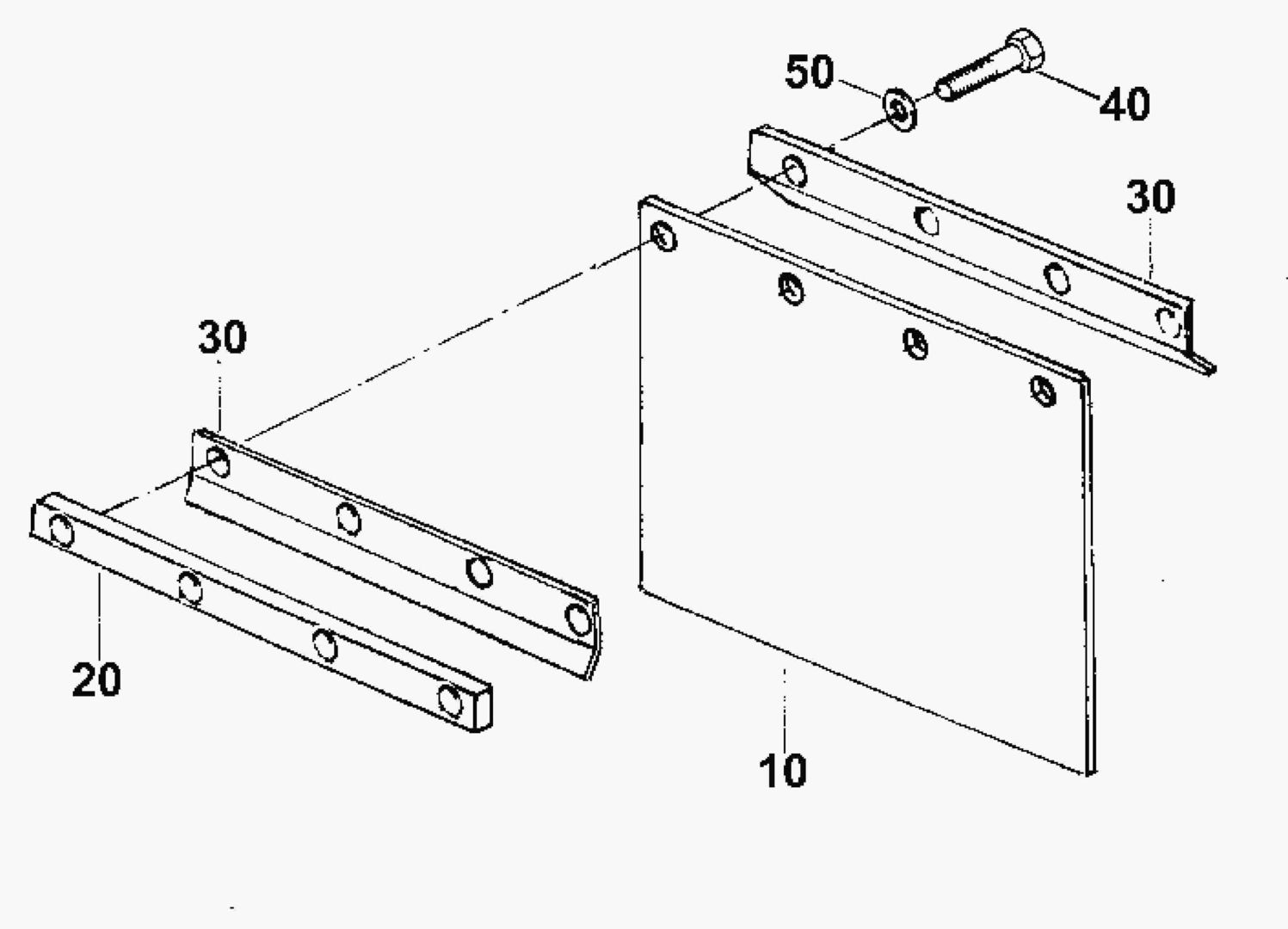 G500-64 MUD FLAP, FRONT FRAME купить в СПб