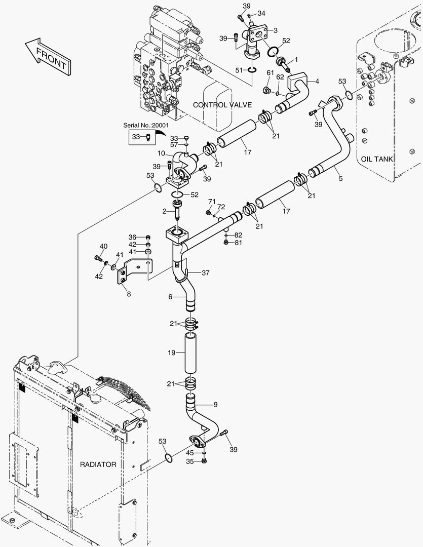 6280 OIL COOLING PIPING - NON ONE WAY купить в СПб