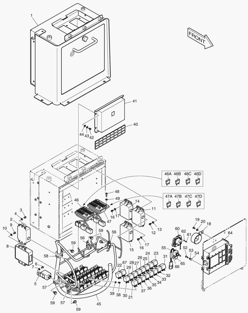 1470 ELECTRIC BOX - FNR LEVER [5001~5025] купить в СПб