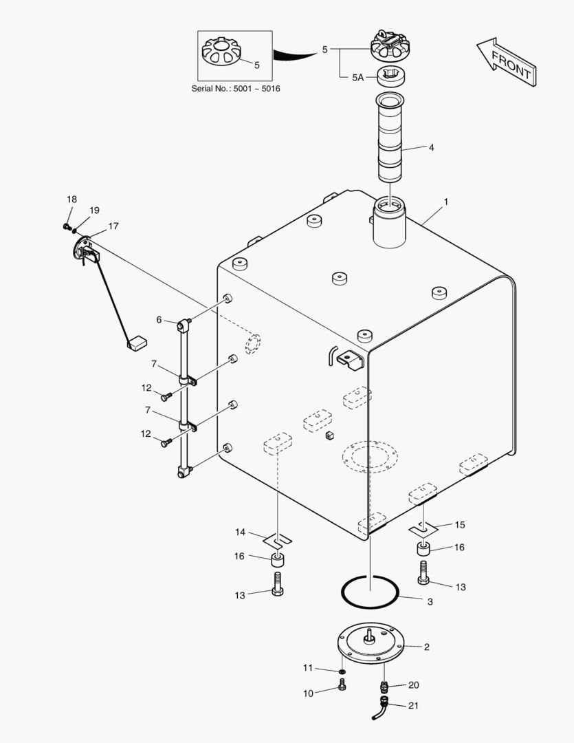 1200 FUEL TANK(1) [5001~5209] купить в СПб