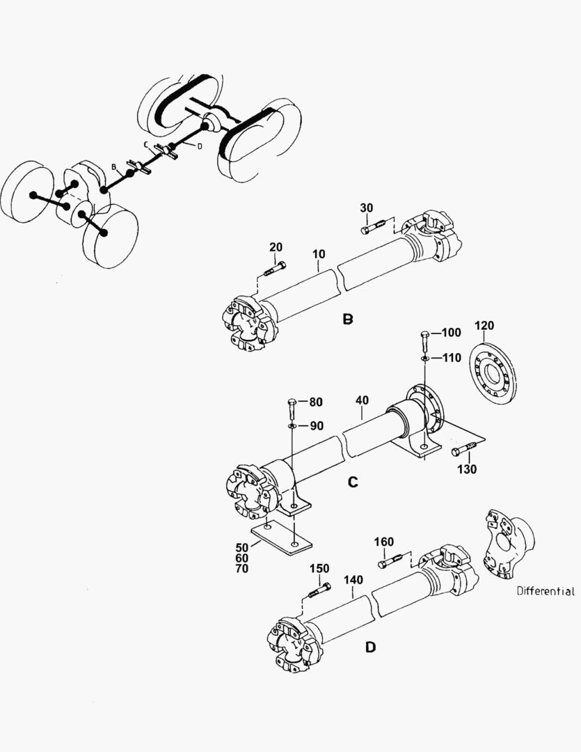 G110-2 INTERMEDIAT SHAFTS; REAR WAGON [810001~810108] купить в СПб
