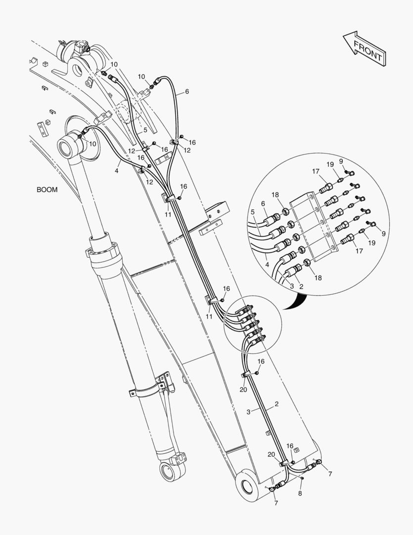 6471 LUBRICATION PIPING - BOOM 4.0m [5843~] купить в СПб